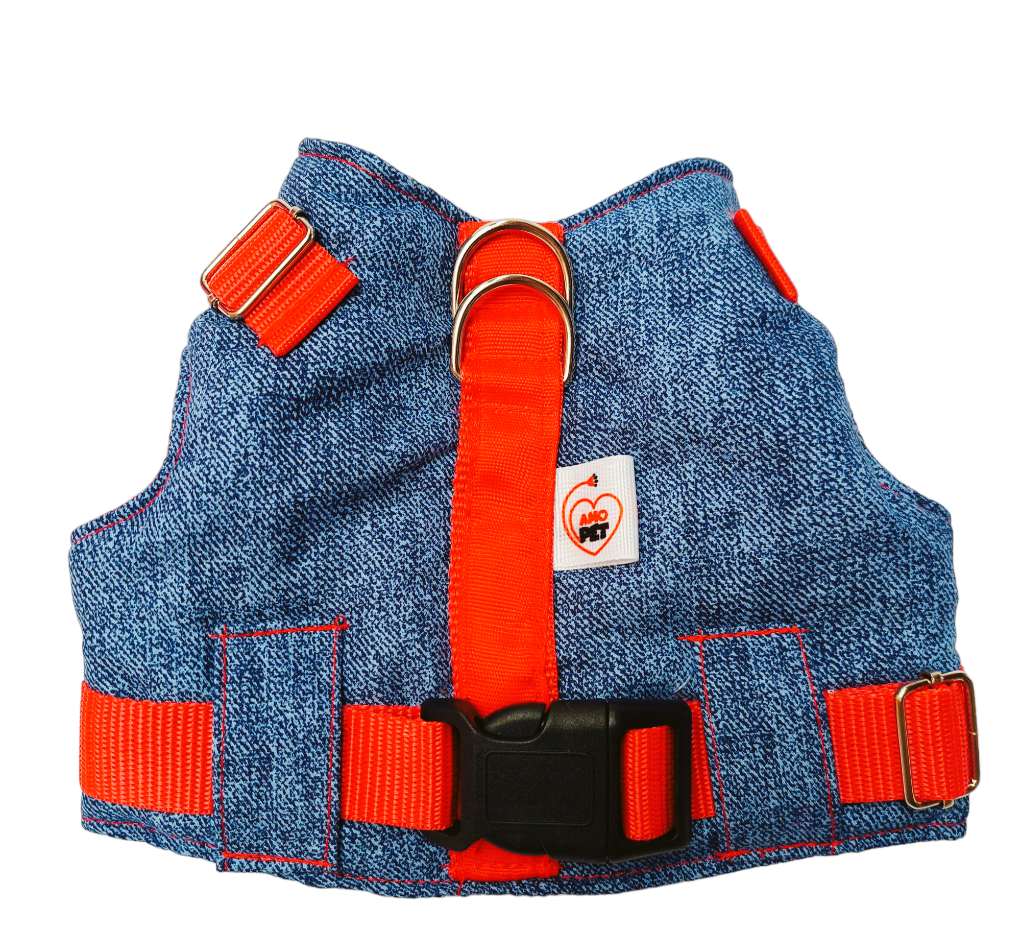 Pechera Unisex estilo mezclilla
